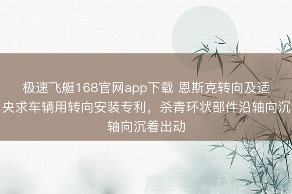 极速飞艇168官网app下载 恩斯克转向及适度公司央求车辆用转向安装专利,杀青环状部件沿轴向沉着出动